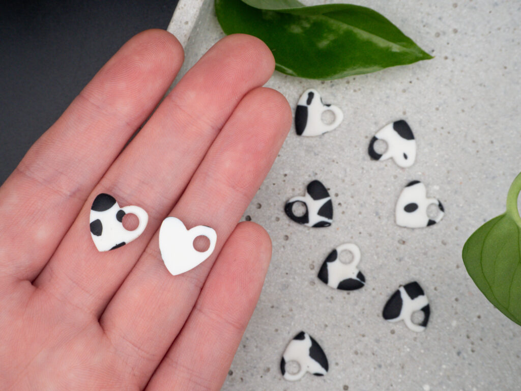 Wechselanhänger für Creolen mit Kuh-Print